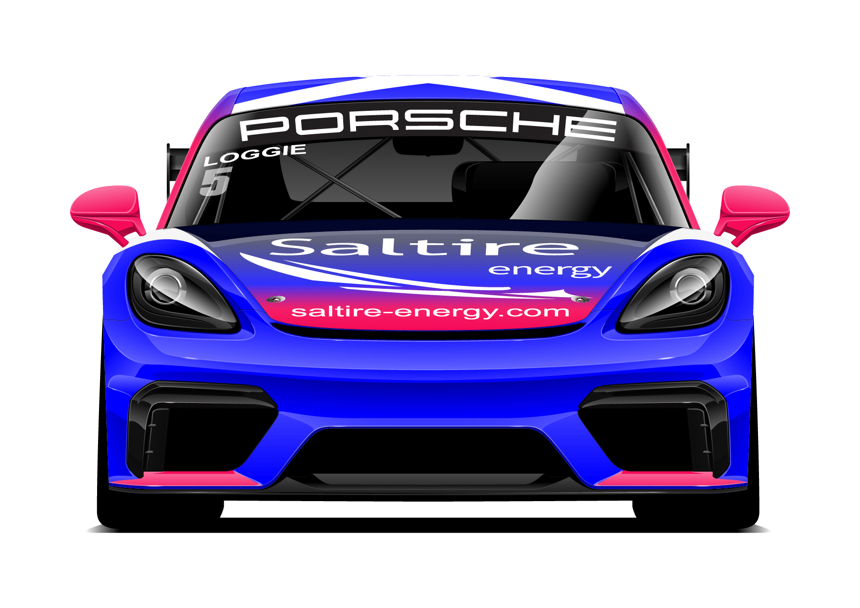 Saltire Energy sponsored Porsche Car for Katia Loggie, racing for Toro Verde GT